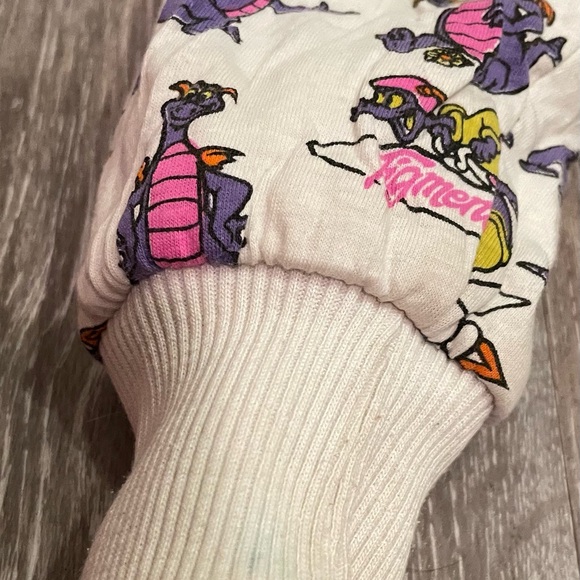 Vintage Disney Figment All Over Print Reversible Puffer Sweatshirt Children’s S - Picture 2 of 8
